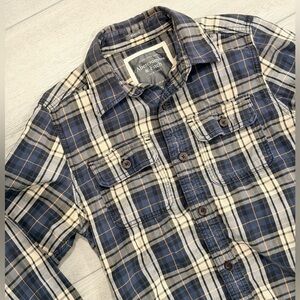 Abercrombie & Fitch - Plaid Flannel Shirt Men’s Size S - Muscle Fit - Cotton